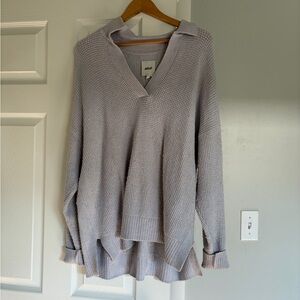 Aerie Lavender V-Neck Sweater